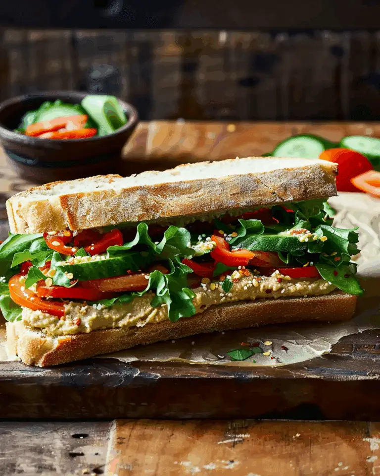 Veggie & Hummus Sandwich