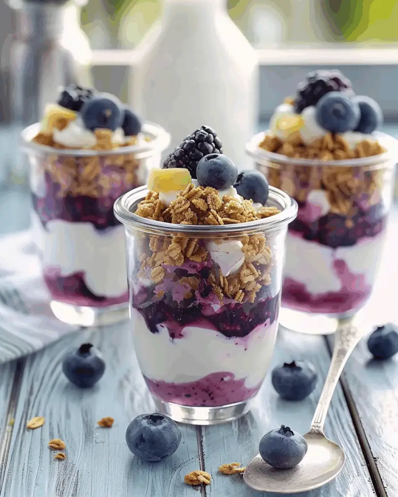 Easy Blueberry Yogurt Parfaits Recipe
