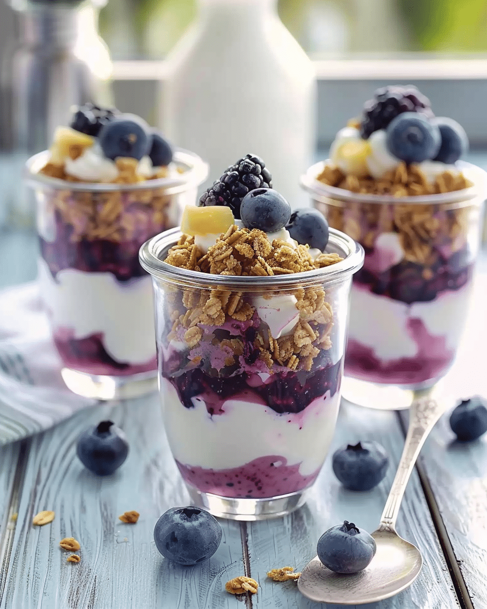 Easy Blueberry Yogurt Parfaits Recipe