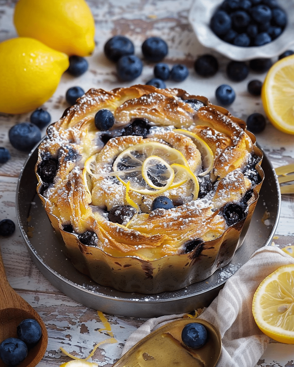 Lemon and Blueberry Soufra