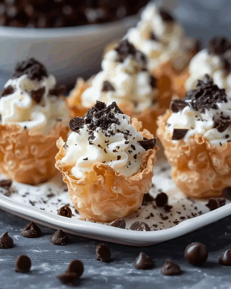 EASY Mini Cannoli Cups: A Delectable Italian Dessert