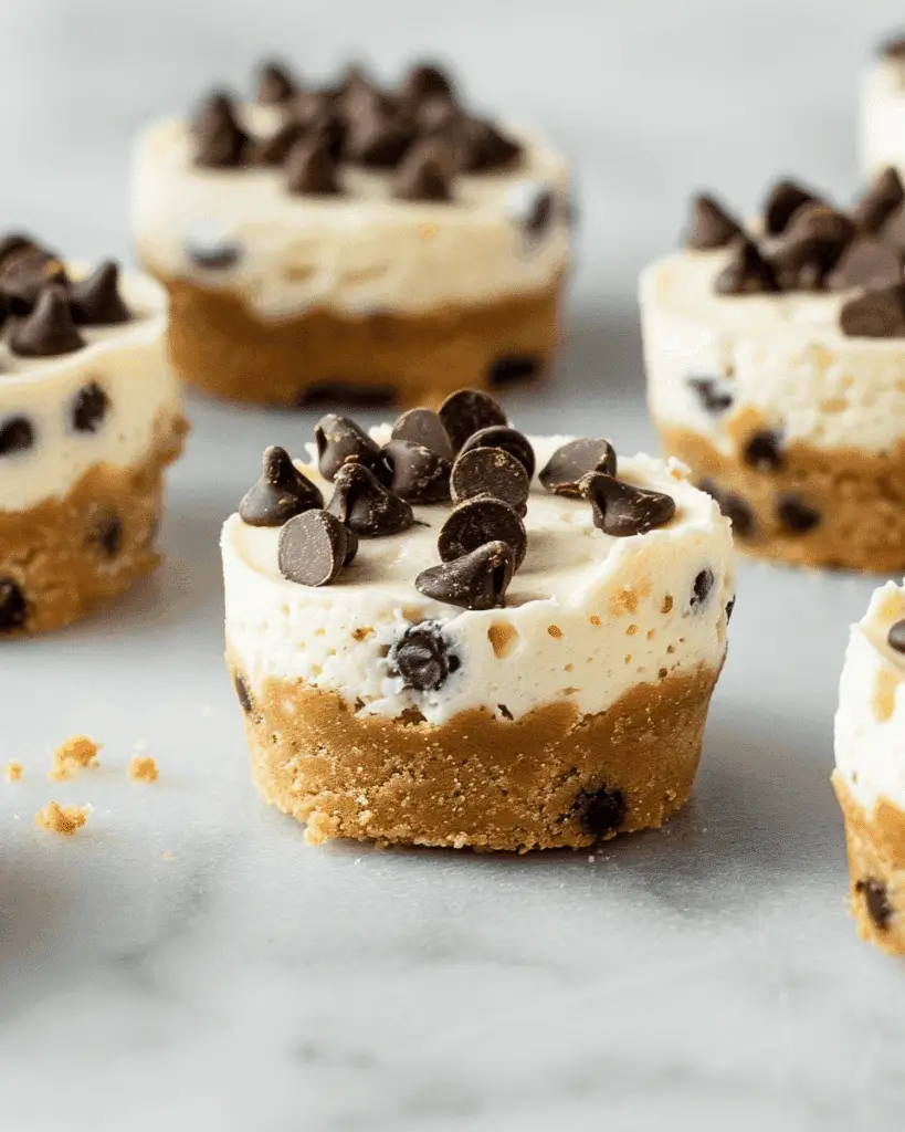 Mini Chocolate Chip Cheesecakes