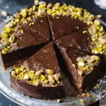No-Bake Chocolate Pistachio Cake