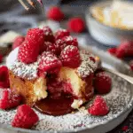 Raspberry and White Chocolate Molten Lava Cake