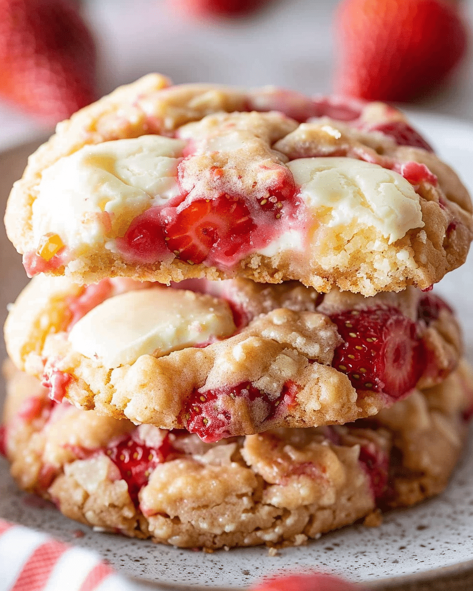Strawberry Cheesecake Cookies