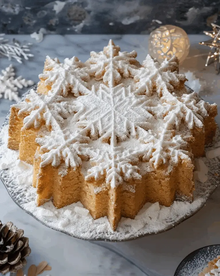 Almond Snowflake Cake