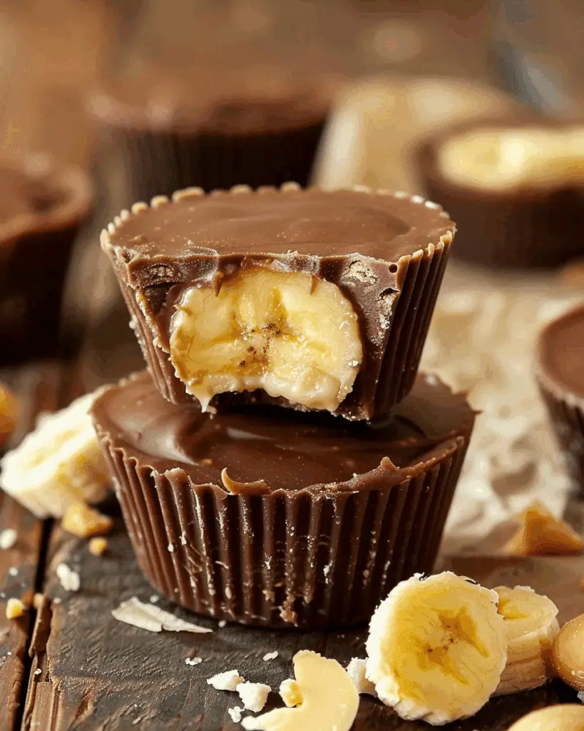 Banana and Yogurt Peanut Butter Cups