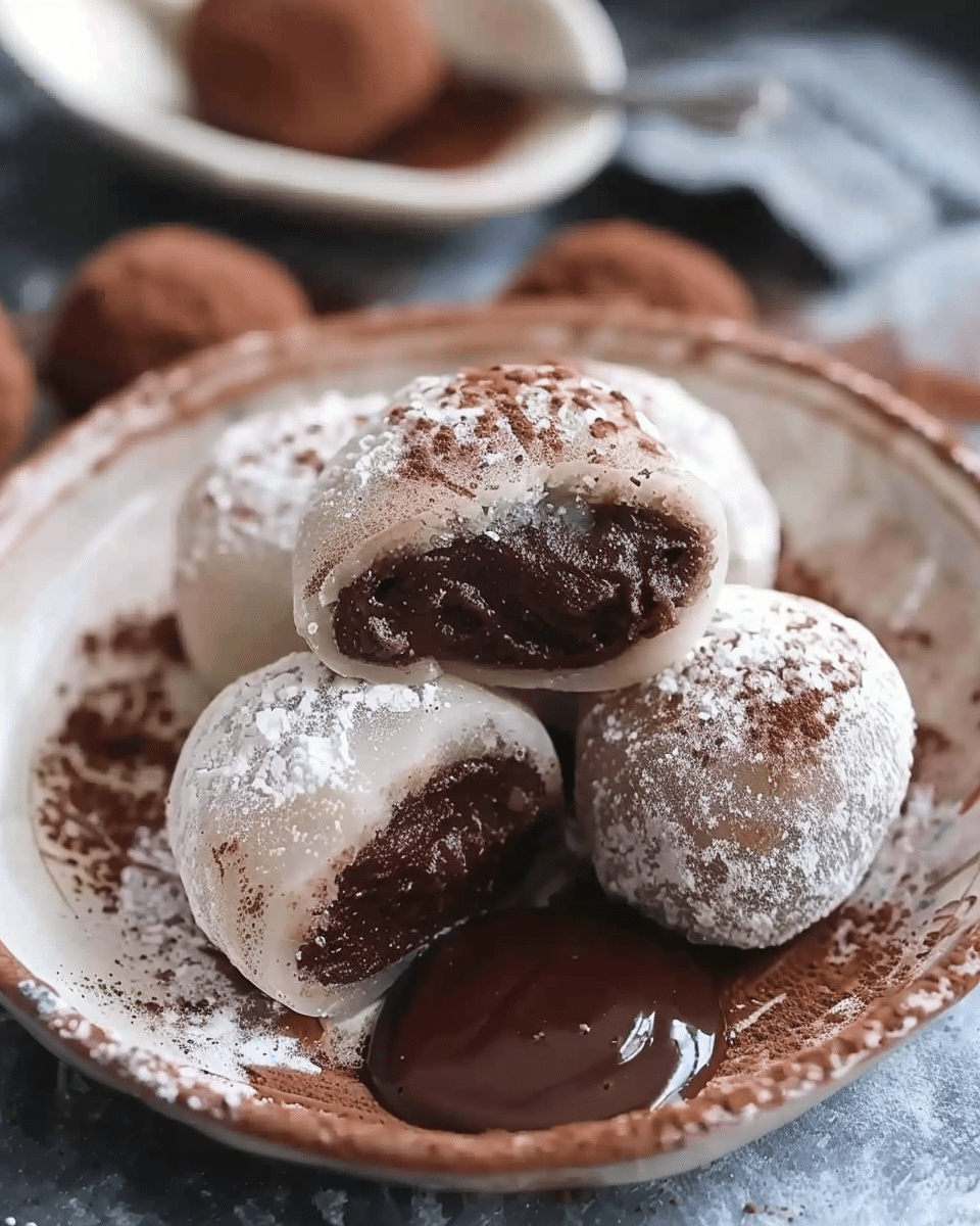 Chocolate Truffle Mochi