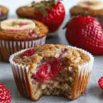 Healthy Strawberry Banana Muffins Recipe