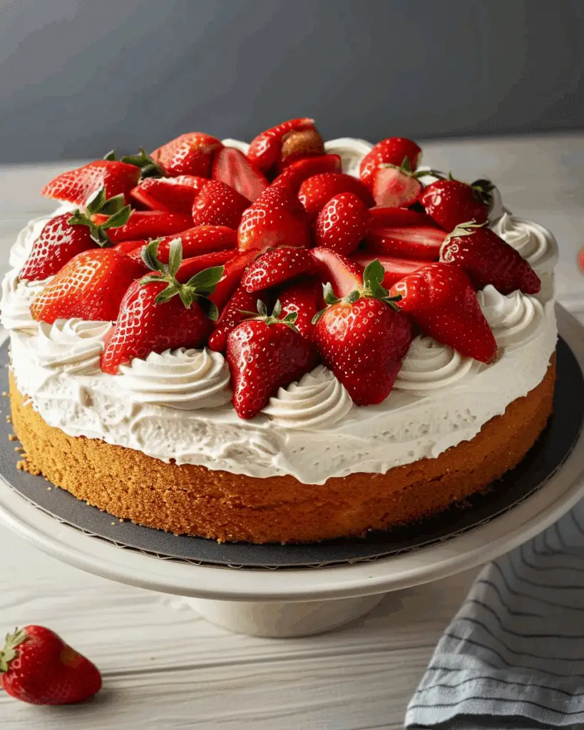 Homemade Strawberry Cake
