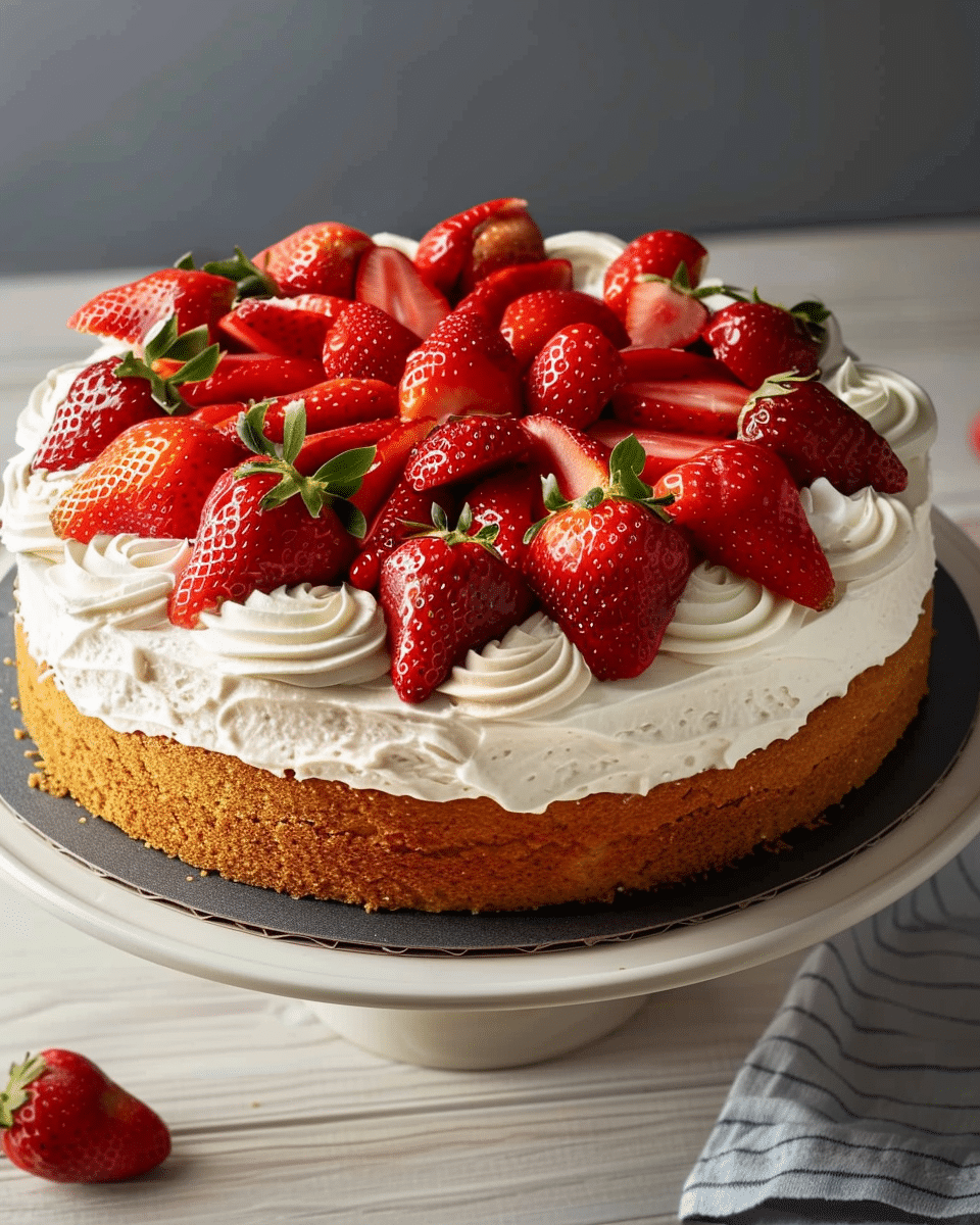 Homemade Strawberry Cake