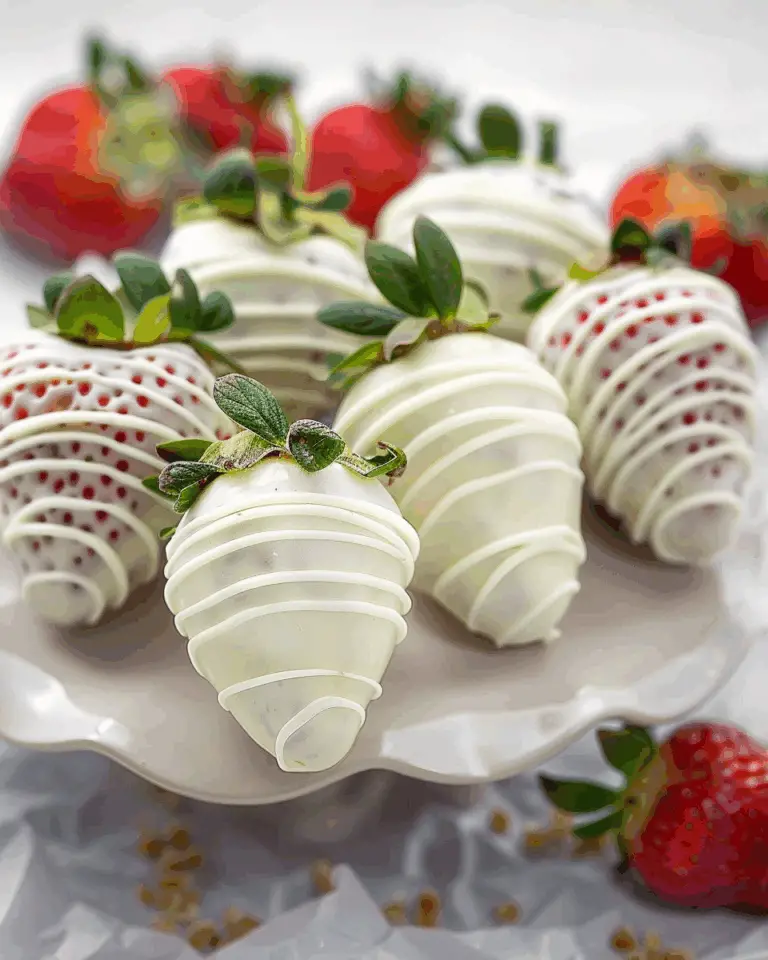 White Chocolate Covered Strawberries
