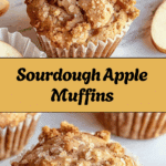 Sourdough Apple Muffins