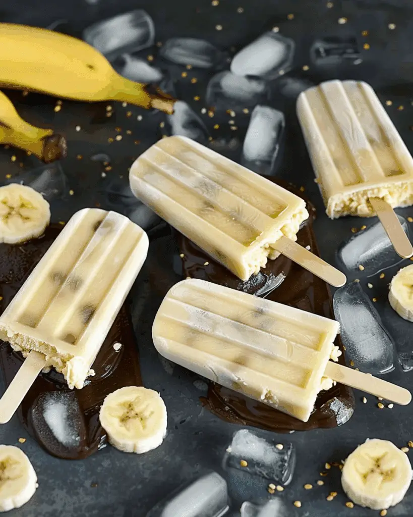 Banana Popsicles