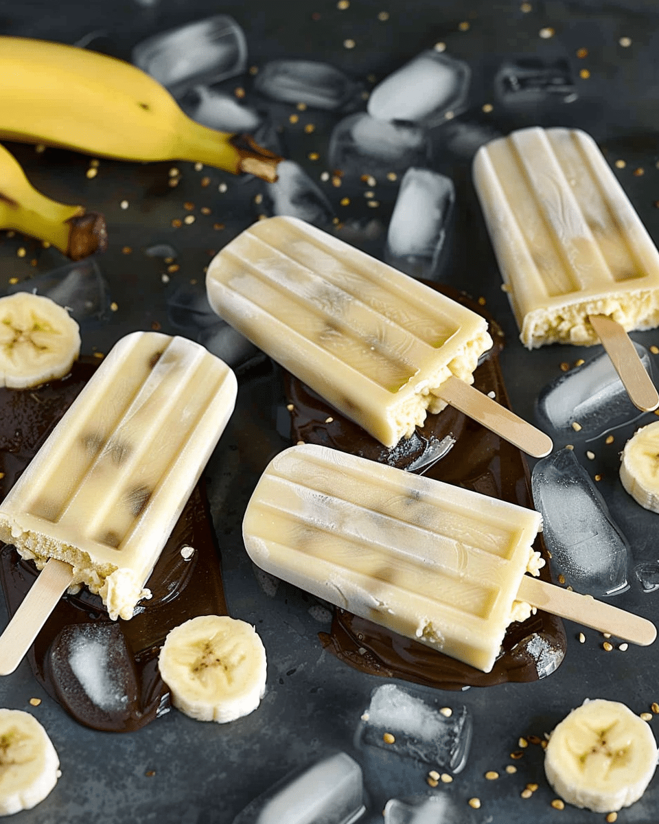 Banana Popsicles