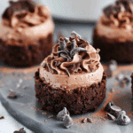 Easy No-Bake Mini Chocolate Cheesecakes