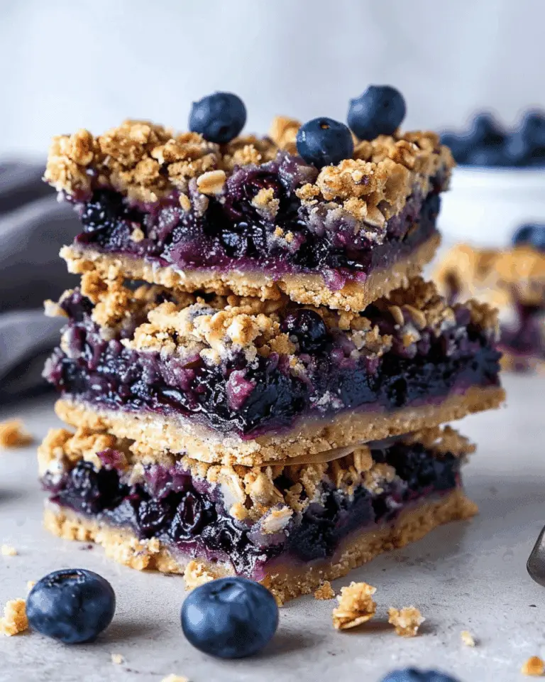 Healthy Blueberry Crumble Bars Recipe