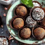 Mocha Mint Chocolate Truffles
