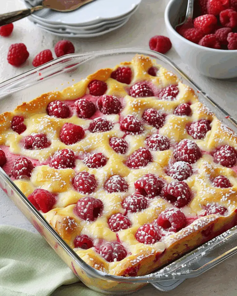 Raspberry Custard Kuchen