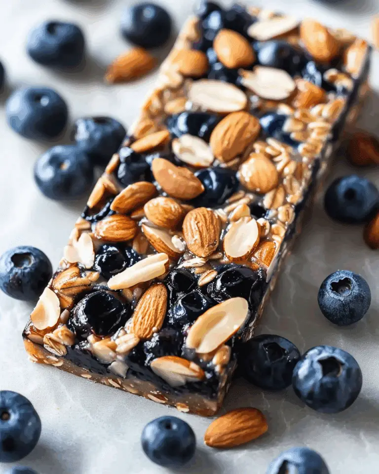 Blueberry Almond Energy Bars Recipe