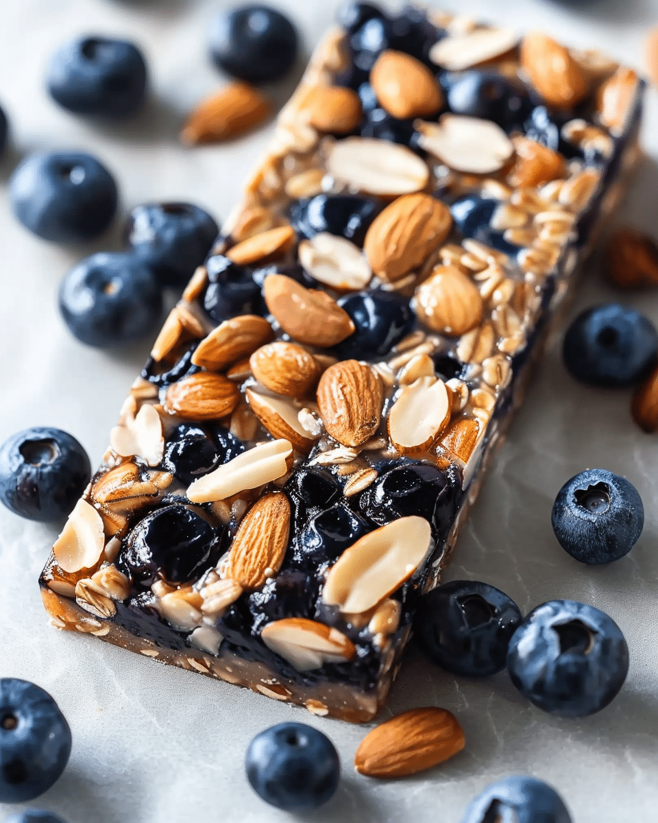 Blueberry Almond Energy Bars Recipe