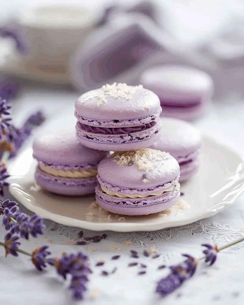 Lavender Macarons