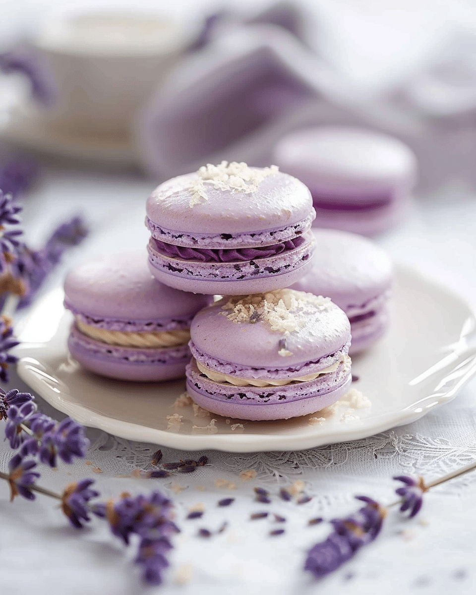 Lavender Macarons