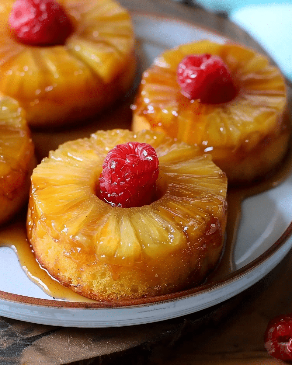 Mini Pineapple Upside Down Cakes