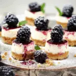 Miniature Blackberry CheesecakesMiniature Blackberry Cheesecakes