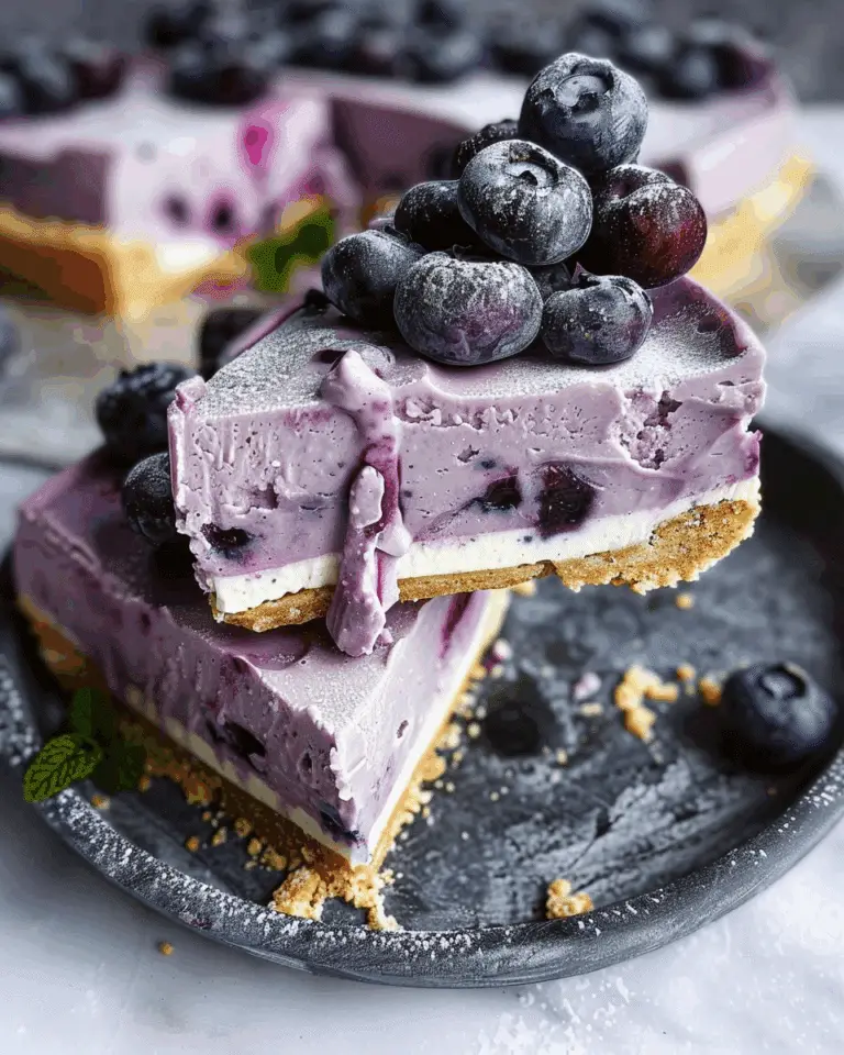 No Bake Blueberry Cheesecake Recipe