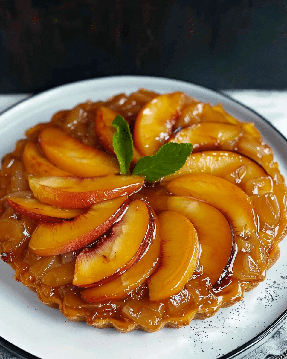 Peach Tarte Tatin