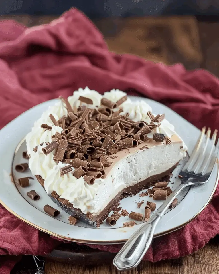 No-Bake Chocolate Cream Pie for Two