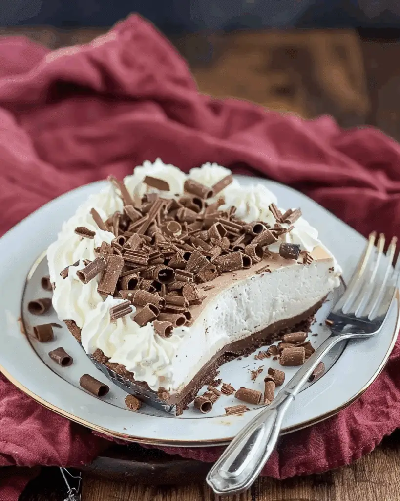No-Bake Chocolate Cream Pie for Two