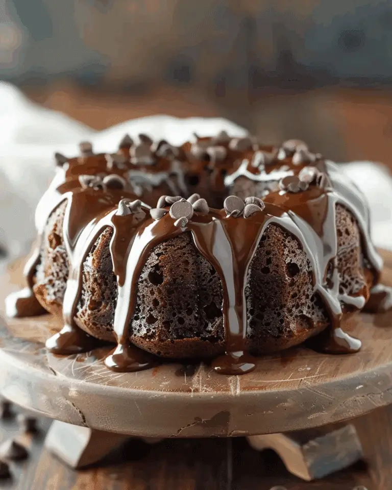 Easy Mini Chocolate Bundt Cakes