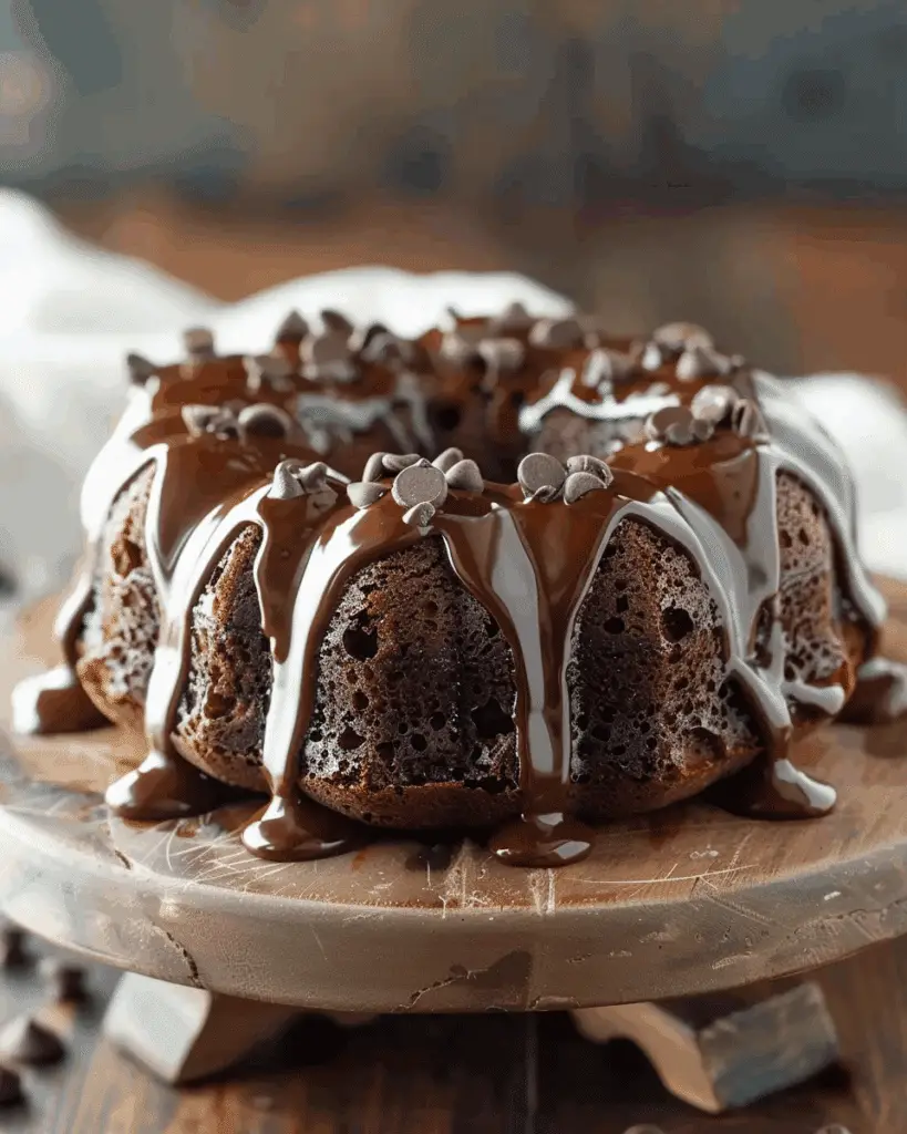 Easy Mini Chocolate Bundt Cakes