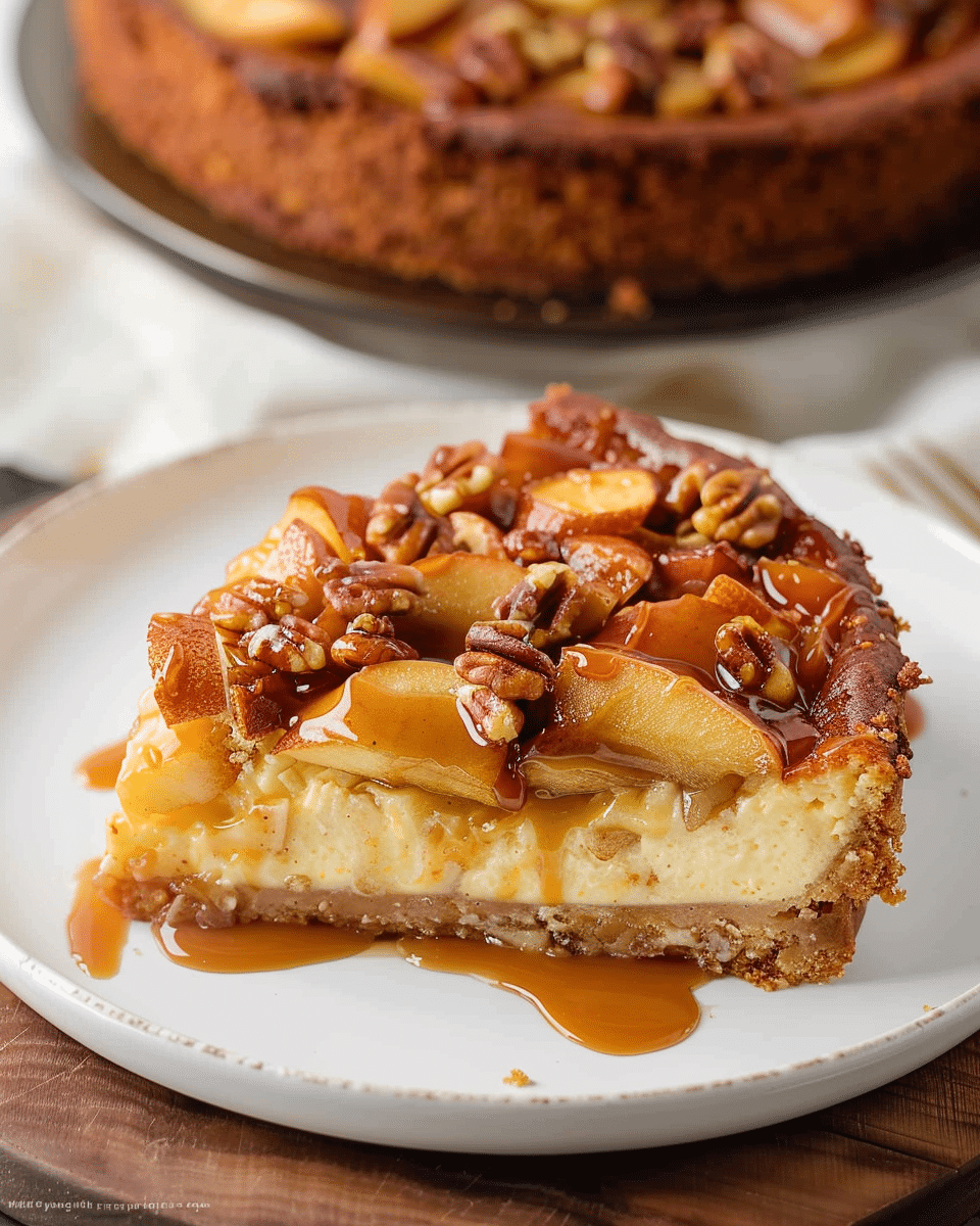 Caramel Apple Cheesecake