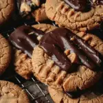 Chocolate Dipped Peanut Butter Cookies