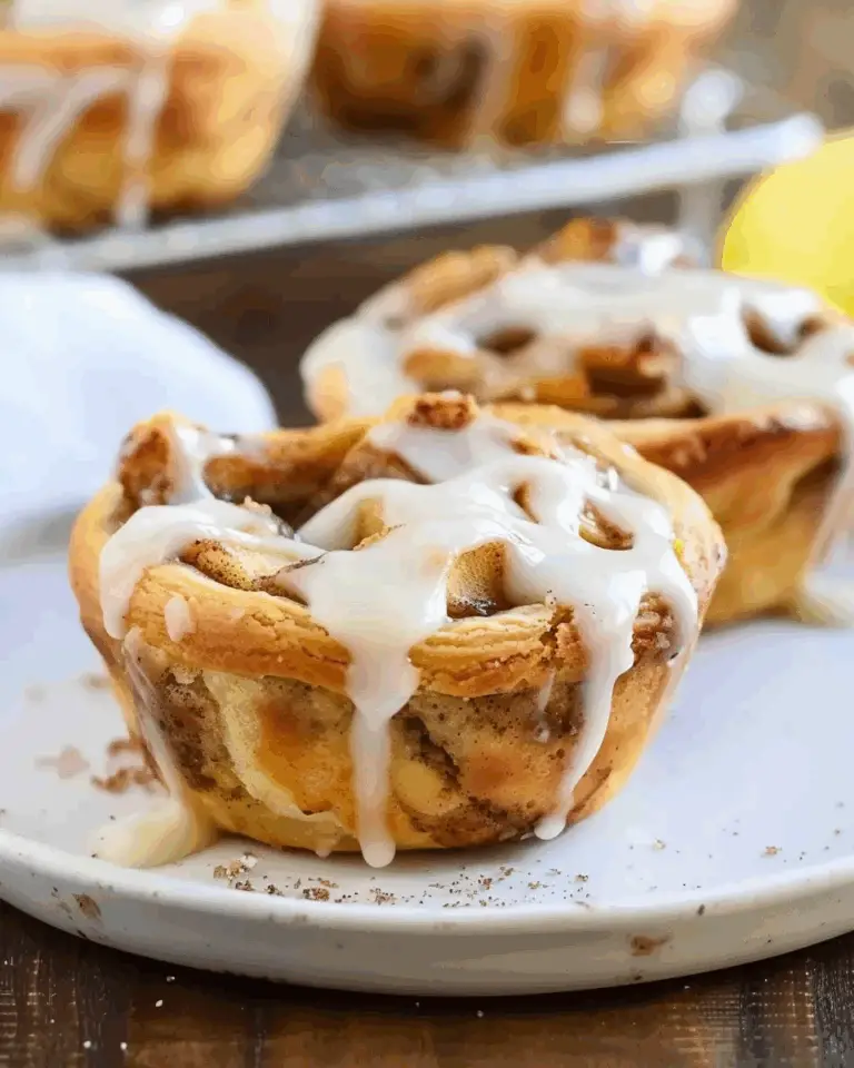 Cinnamon Roll Mini Apple Pies