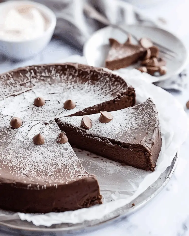 Flourless Chocolate Peanut Butter Cake