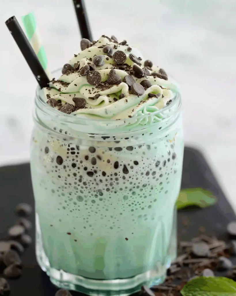 Mint Chocolate Chip Milkshake