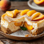 Peach Cobbler Cheesecake