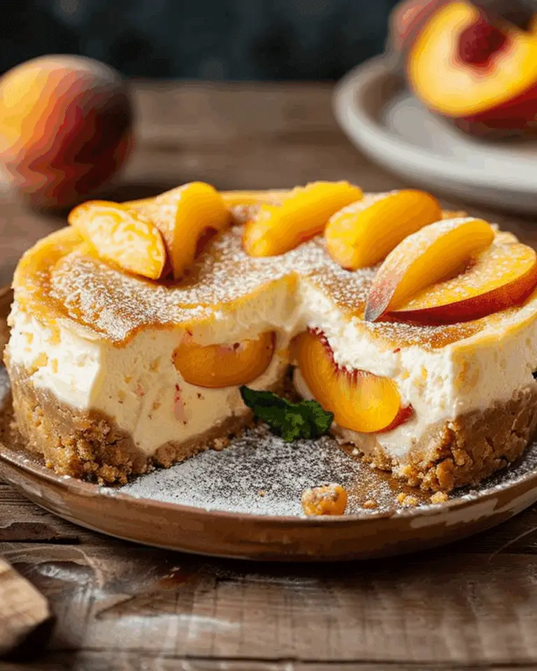 Peach Cobbler Cheesecake