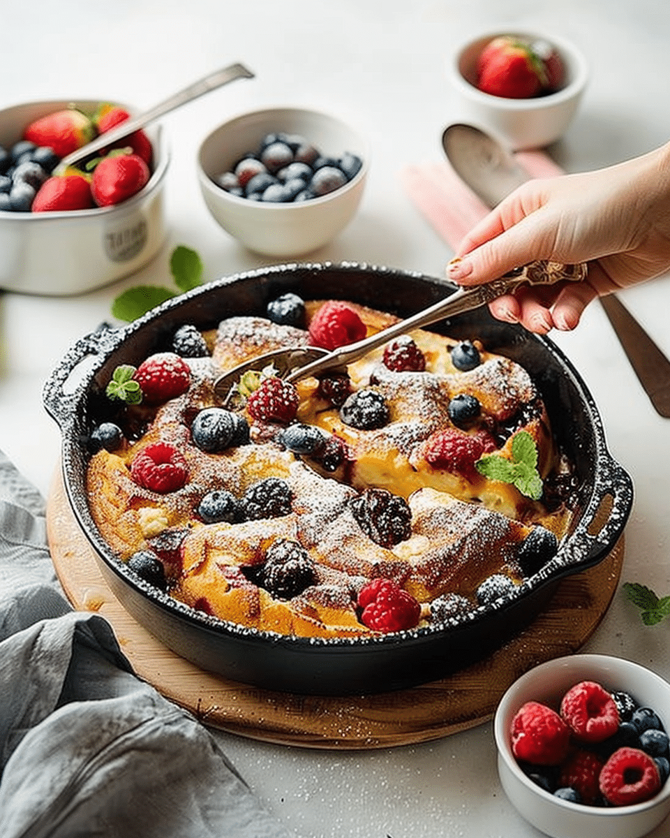 Ricotta Berry French Toast Casserole