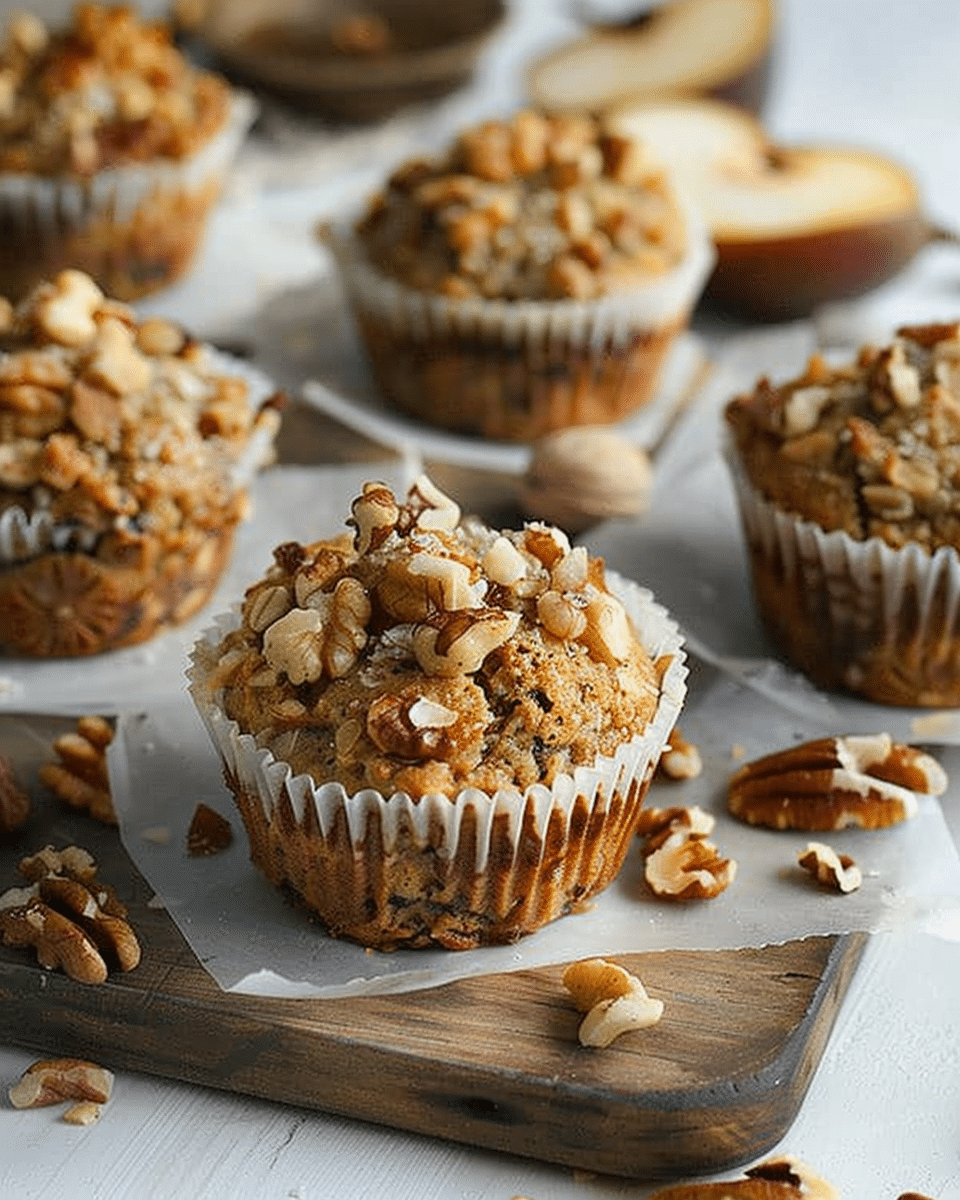 Pear and Nut Muffins