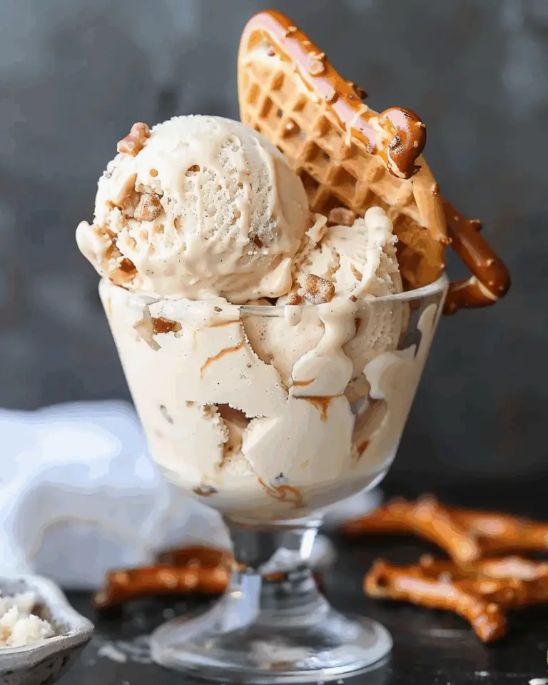Caramel Pretzel Ice Cream