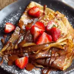 Chocolate Crepes with Strawberries