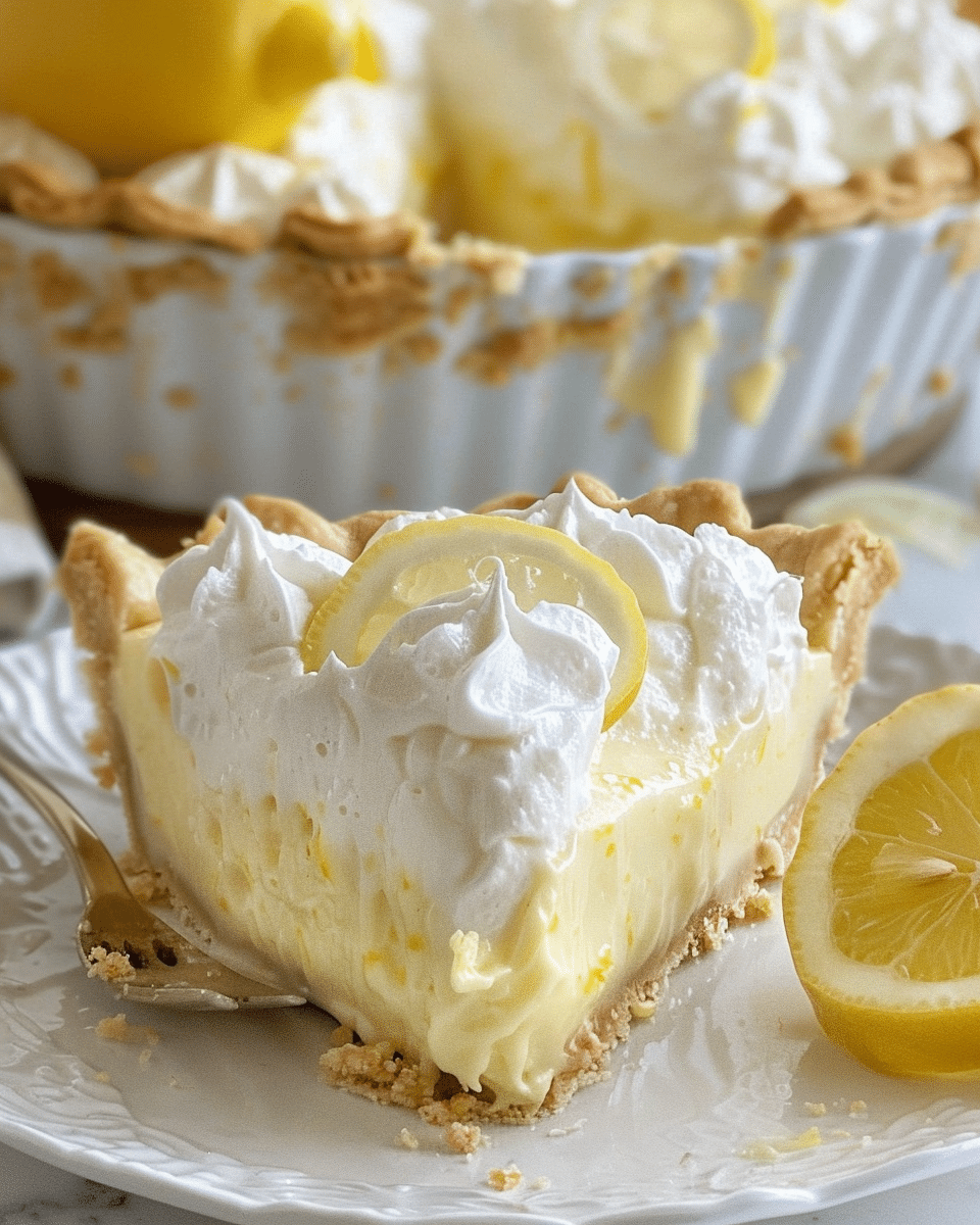 No-Bake Lemon Pudding Pie