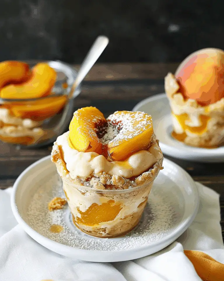 Peach Cobbler Cups