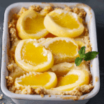 Peaches and Cream Crumble Bars