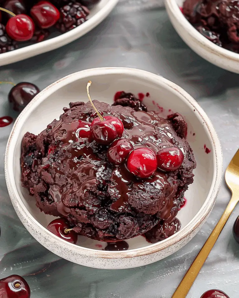 Slow Cooker Chocolate Cherry Dump Cake